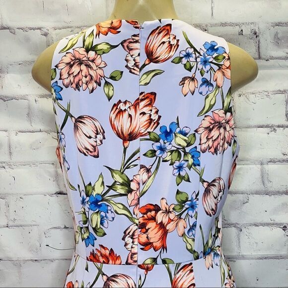 Maggy London Floral Charmeuse Midi dress NWOT size 10 - Picture 9 of 14